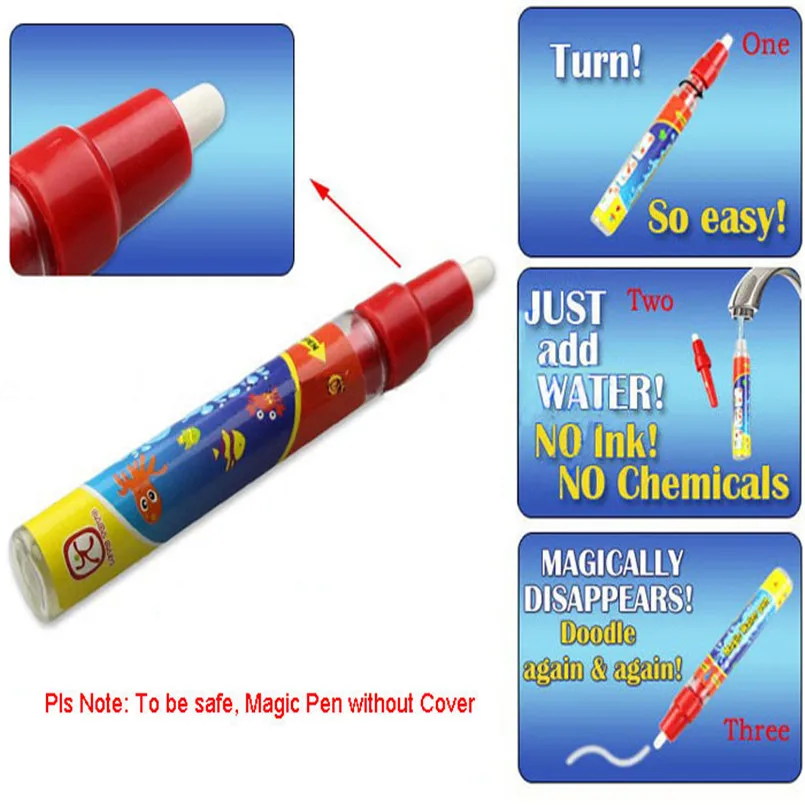 Magic Water Drawing Book Coloring Book Doodle & Magic Pen Painting Drawing Board For Kids Toys Birthday Gift Juguete #50O24 (4)