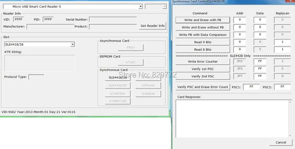 USB EMV Smart IC chip устройство для чтения карт памяти с поддержкой I2C SLE5528 SLE4442 SLE4428 SLE6636