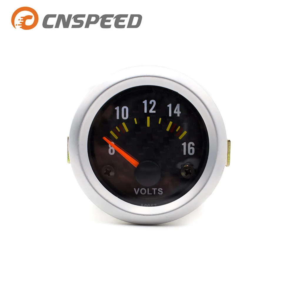 Вольтметр CNSPEED измеритель напряжения из углеродного волокна 52 мм YC100037|gauge 52mm|gauge