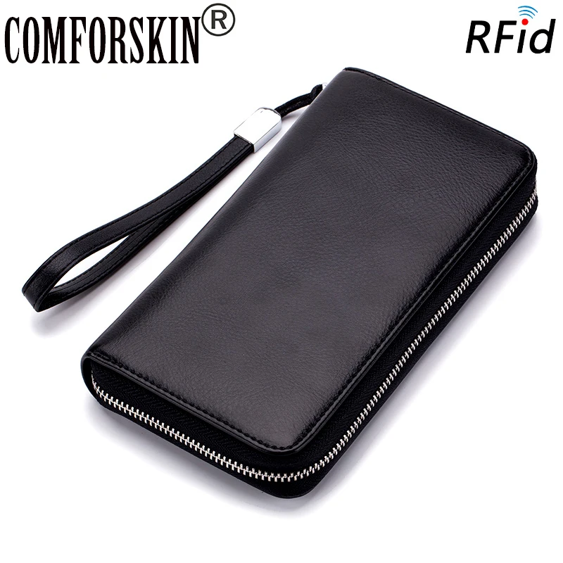 

COMFORSKIN Hot Brand Multi-function RFID Women Organizer Wallet European And Amerin Large Capacity Card Wallets Billetera Mujer