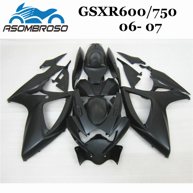100% обтекатель под давлением для Suzuki 2006 2007 GSXR600 GSXR750 Обтекатели из АБС-пластика GSX
