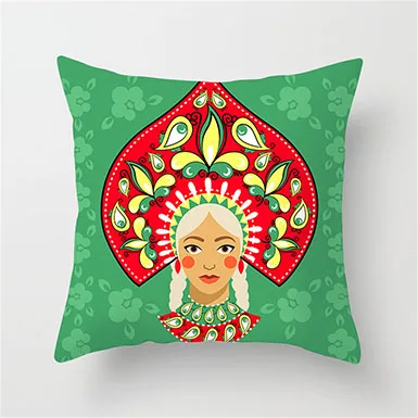 Fuwatacchi, индийский стиль, чехол для подушки, перо, овца, подушка "череп", Чехол для дома, декоративный индийский Аватар, наволочка для дивана, сиденья - Цвет: PC02302