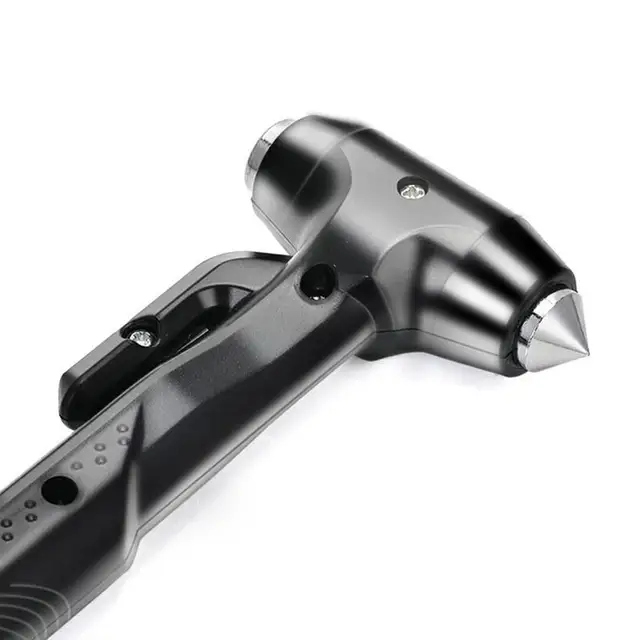 WINOMO Car Safety Hammer Emergency Escape Tool Car Seatbelt Cutter Class Window Punch Breaker with Long Handle Carbon Steel