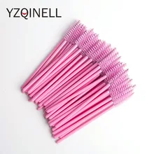 50 шт./упак. тушь для ресниц одноразовые палочки щеточку для ресниц тушь для ресниц аппликатор для ресницы микро Кисть для макияжа для наращивания ресниц Инструменты