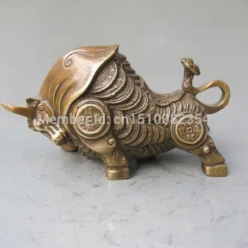 

CHINESE OLD COPPER HANDWORK OX STATUE