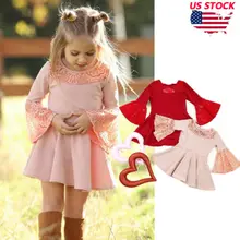 Модное милое летнее мини-платье с цветочным рисунком для маленьких девочек вечерние кружевные платья принцессы Новинка