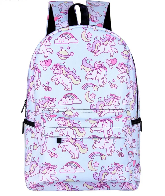 17 дюймов панда рюкзак для девочек-подростков ноутбук Mochila Feminina Unicorn студенческий школьный рюкзак женские дорожные сумки - Цвет: 010