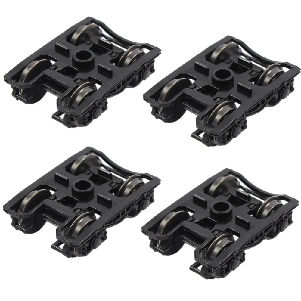 

HP0687 2-4 pcs 1/87 Model Train HO scale high rim psyllium RCOO bogie 36" Metal Wheels New home decoration accessories