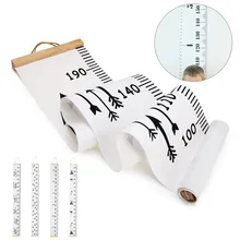 Деревянные дети высота диаграммы стикер стены черный белый высота линейка диаграмма роста высоты измерения для дома детская спальня украшения