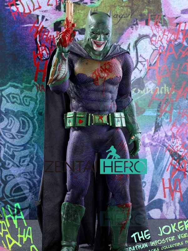 

Free Shipping 3D Printed The Joker Batman Imposter Version Cosplay Costumes Lycra Suicide Squad Halloween Costume Only Bodysuit