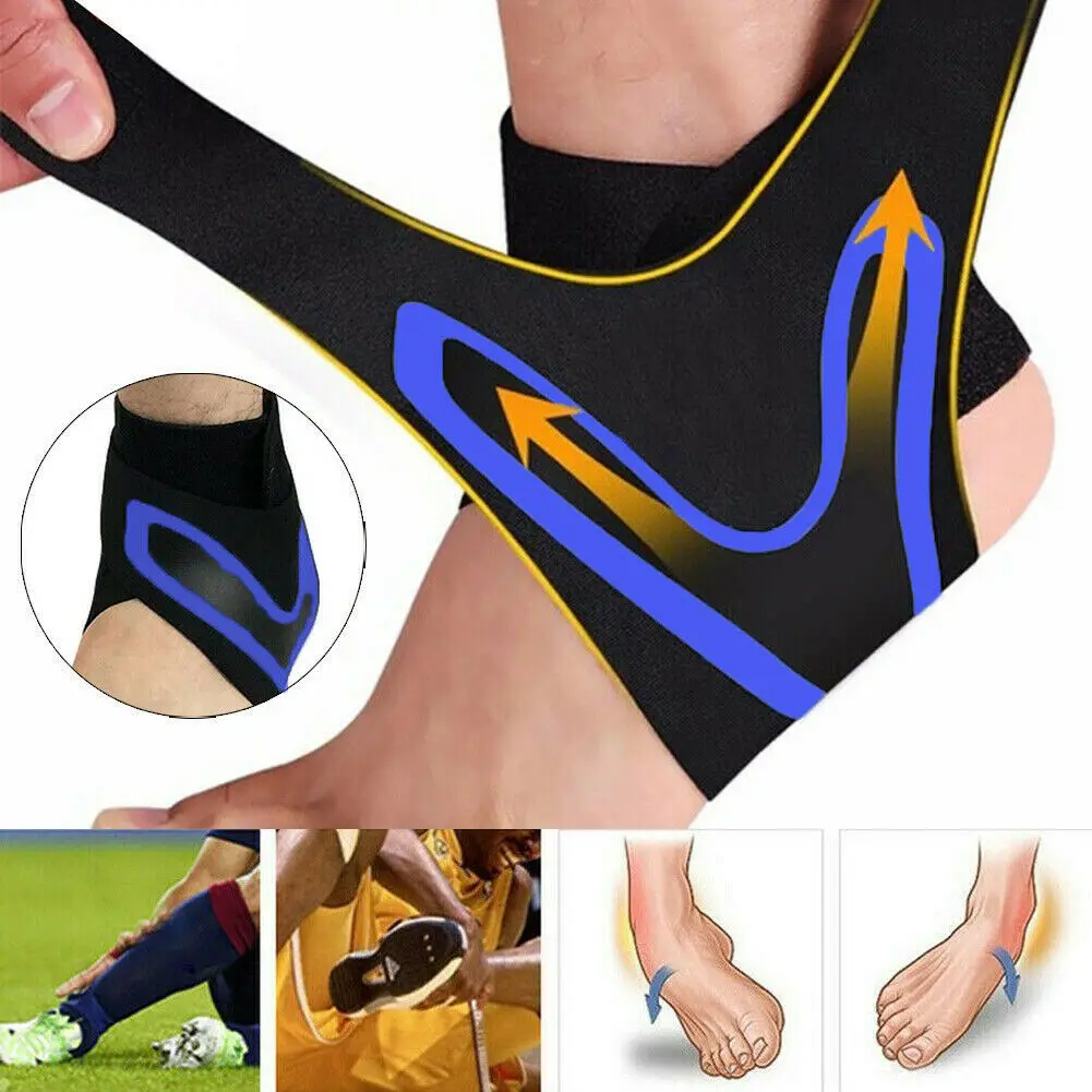 

Adjustable Sports Elastic Ankle Brace Support Basketball Protector Foot Wrap