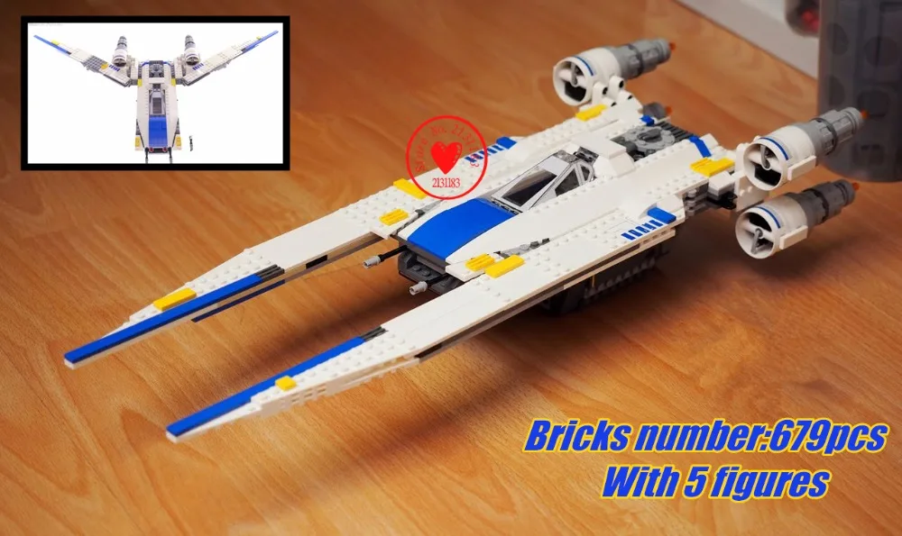 

New Rebel U-Wing Fighter fit legoings star wars figures technic model Building Blocks kits bricks Toy gift kid set boys