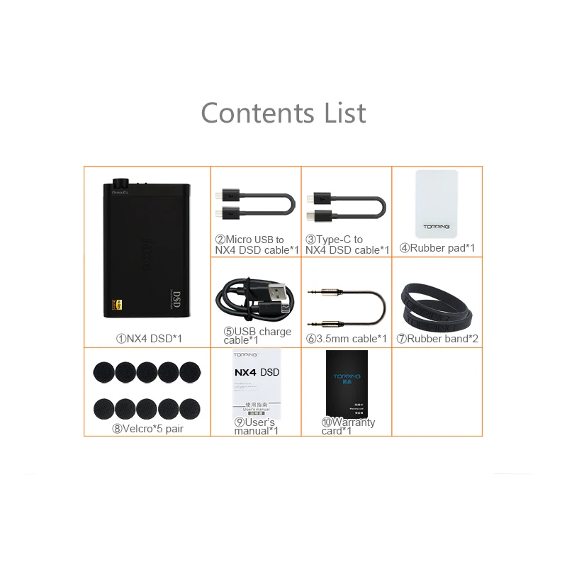 Topping NX4DSD ES9038Q2M USB DAC DSD AMP Portable Decoder Headphone Amplifier XMOS XU208 NX4 DSD