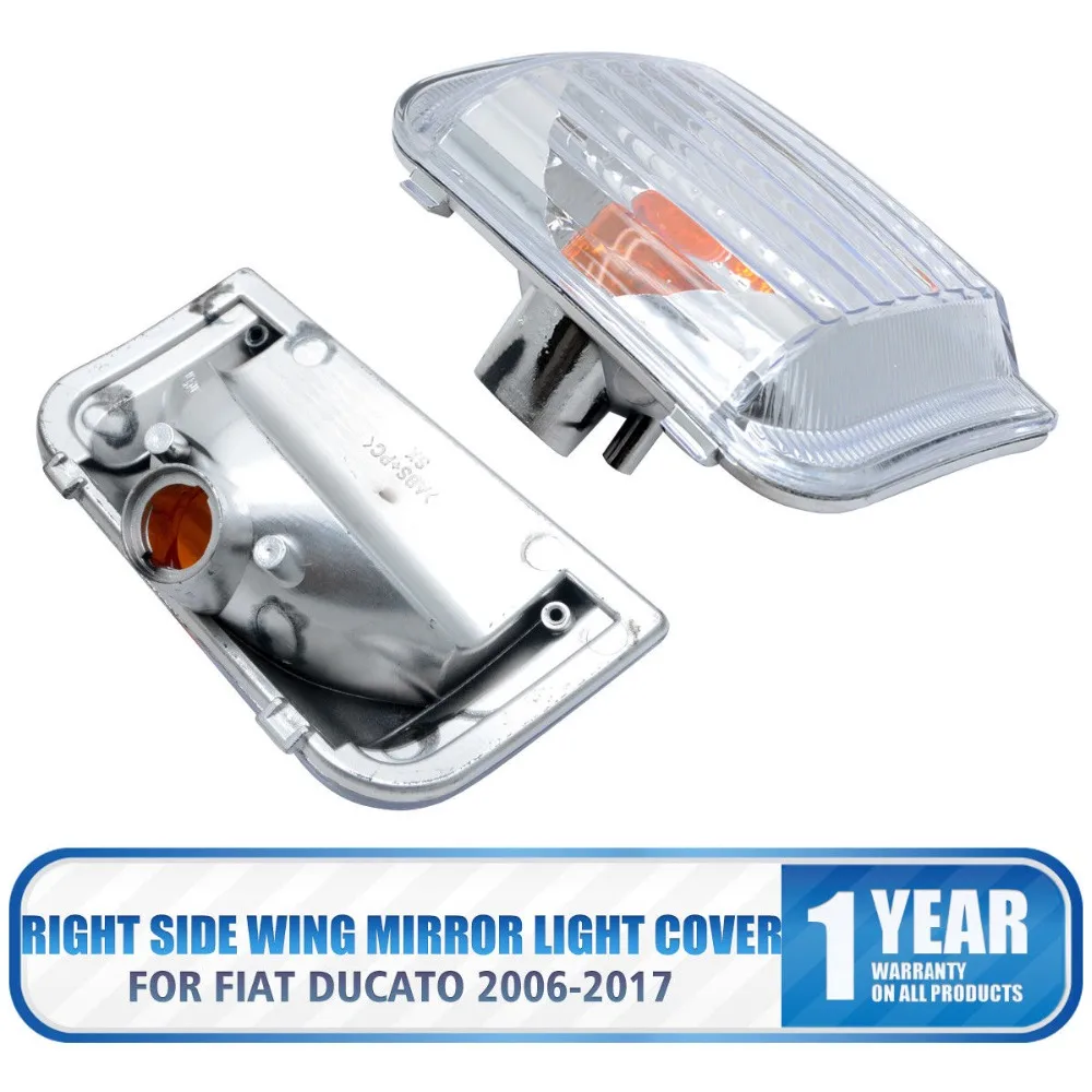 Peugeot Boxer 2006-2018 Ala Espejo Tapa De Puerta Luz Indicadora Lente ámbar izquierda