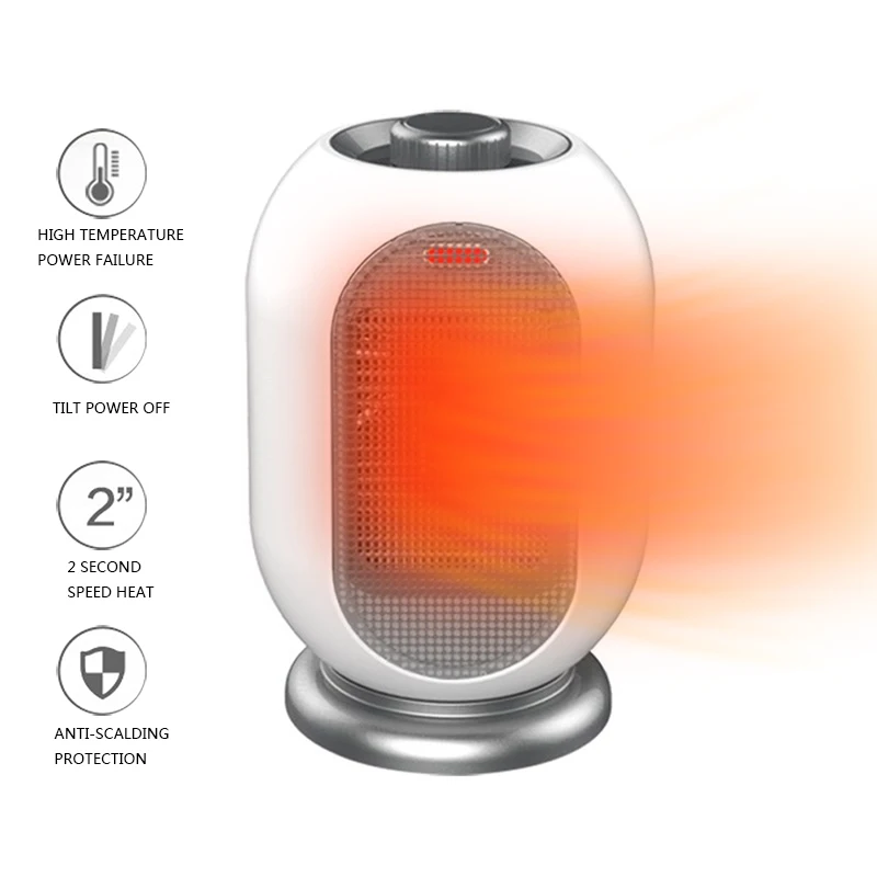 

Electric Handy Heater Portable Electric Heater Hand Warmer Hot Fan Radiator Warme Adjustable Thermostat