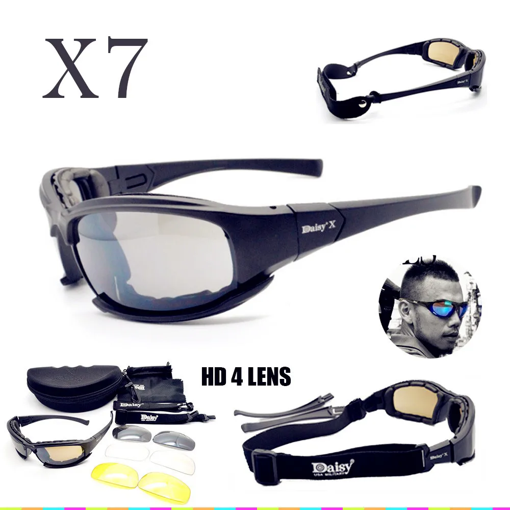 DAISY-X7-Goggles-4LS-Men-Military-polarized-Sunglasses-Bullet-proof-airsoft-shooting-Gafas-smoke-lens-Motorcycle_