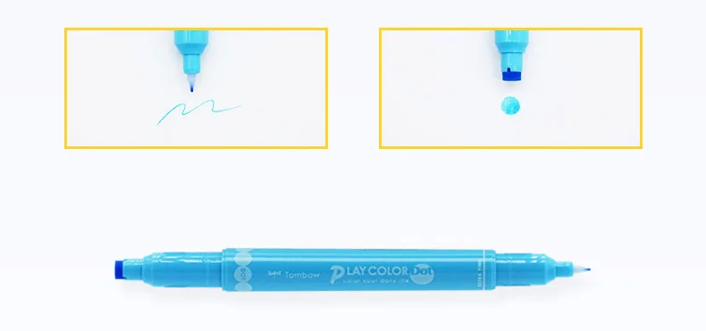 Tombow Play color Dot двухсторонний водный цветной маркер для жирных и Fineliner наконечников 0,3 точное написание цвета ing Bullet Journal