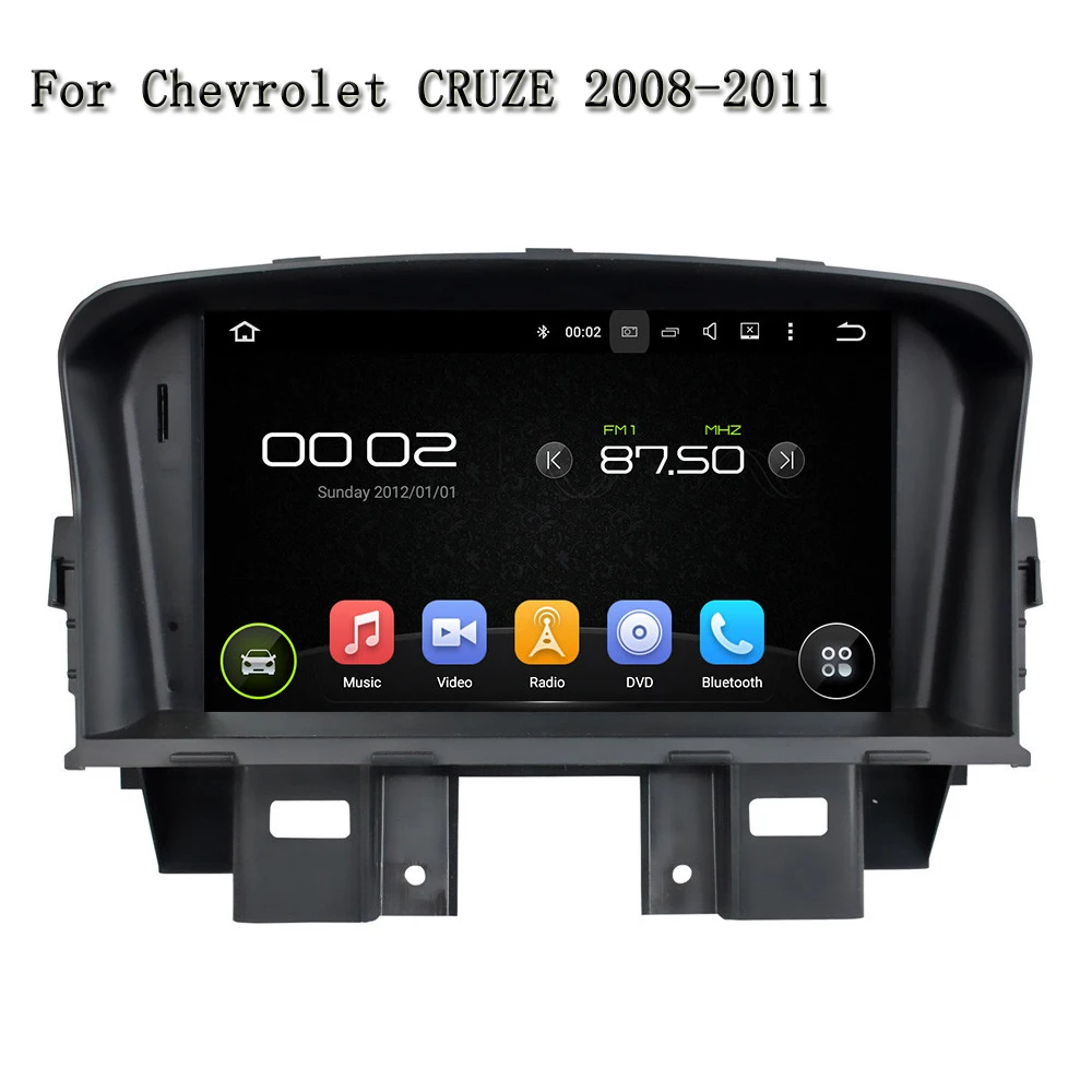 

4 Core Android 5.1.1 PC Car DVD Player GPS Navigation Head Multimedia For Chevrolet CRUZE 2008-2011 Support Can Bus Mirror Link