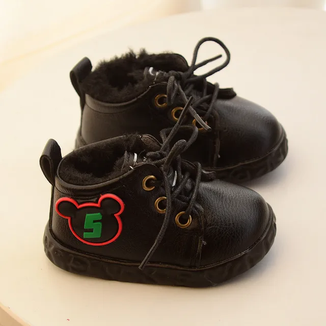 2018 Winter Warm Cotton Baby Toddler Shoes 1 Year Old Boys And Girls