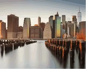 We130243 New York City Skyline Sunset