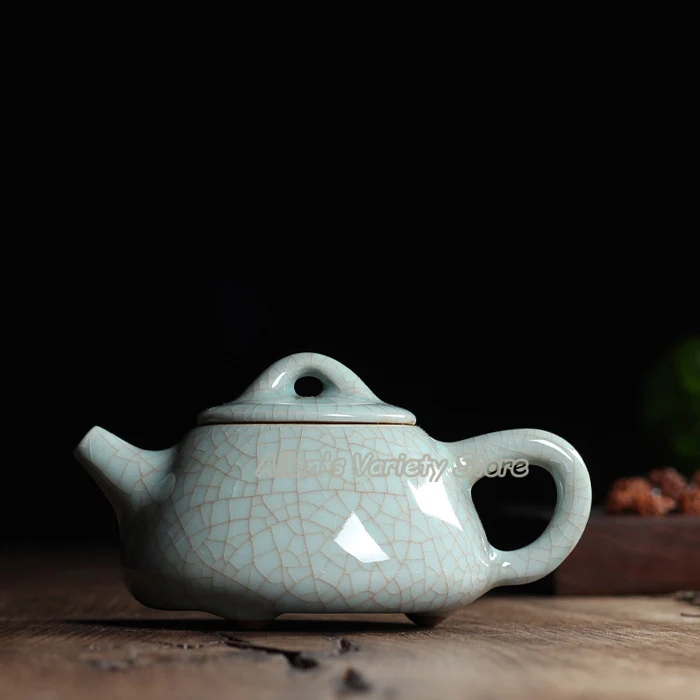 

High quality 5 colors 195ml Kungfu tea set teaset Longquan Celadon Ceramic pottery pot China Teapot Porcelain teakettle Kettle