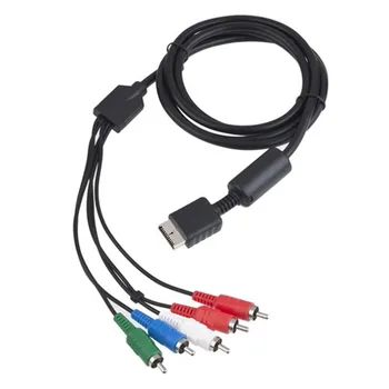 

1pcs Drop Shipping AV Audio Video HDTV Cable Component Cord for Sony for PS2 for PS3