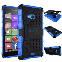 Heavy Duty Hybrid Impact Rugged mobile Phone Case With PC Kickstand Protective Cover For Microsoft Nokia Lumia 540