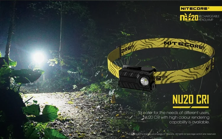 Nitecore NU20 встроенный литий-ионный аккумулятор 360 люменов CREE XP-G2 S3 светодиодный налобный фонарь для кемпинга и бега