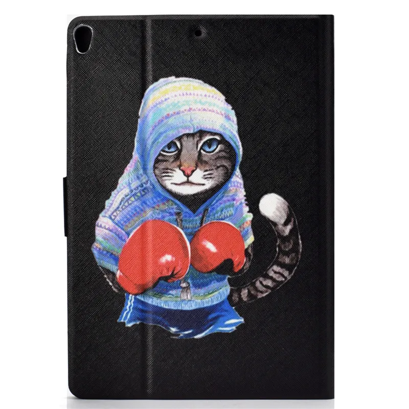 Wekays Cover For Coque Apple IPad Pro 10.5 inch Cartoon Cat Leather Stand Fundas Case For IPad Pro 10.5 2017 Tablet Cover Cases