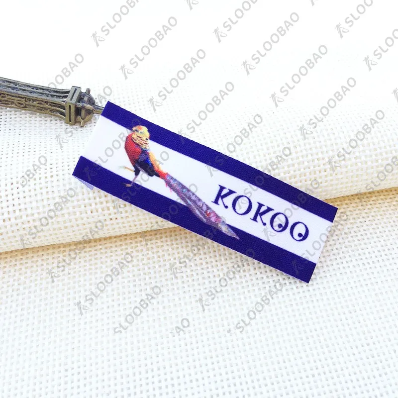 Dress code for standard Printing Children Garment Woven labels suit collar soft cotton folded ...