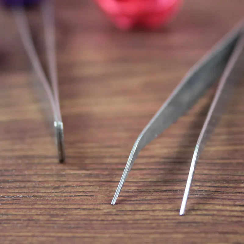 1 шт Blackhead Пинцет для наращивания ресниц Щипцы противокислотные Сталь изогнутая игла Пинцет для удаления акне средства по уходу за лицом