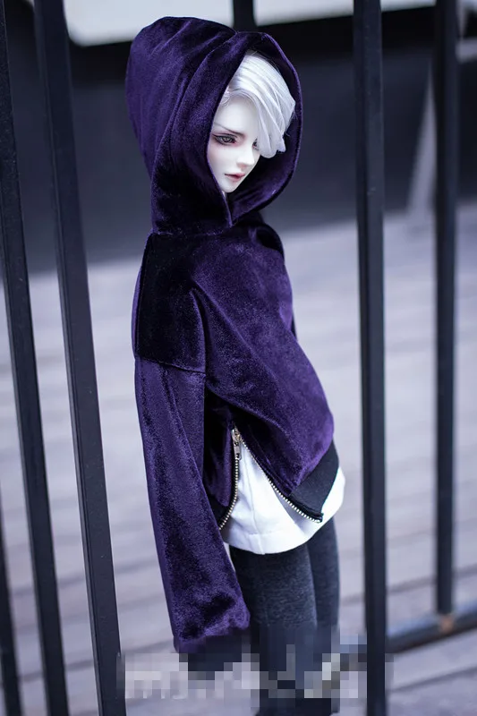 

Cool Velvet Hoodie Jacket for BJD Doll 1/4 1/3 SD13 SD17 Uncle Doll Clothes CMB153