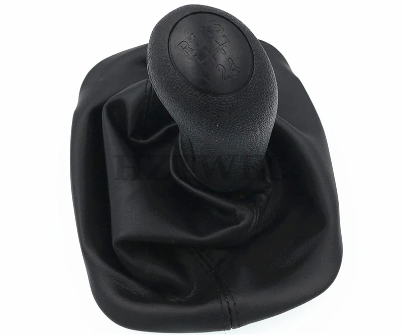 

High Quality Black 5 Speed Car Gear Shift Knob Gaiter Boot For Skoda Octavia A4 1997-2010