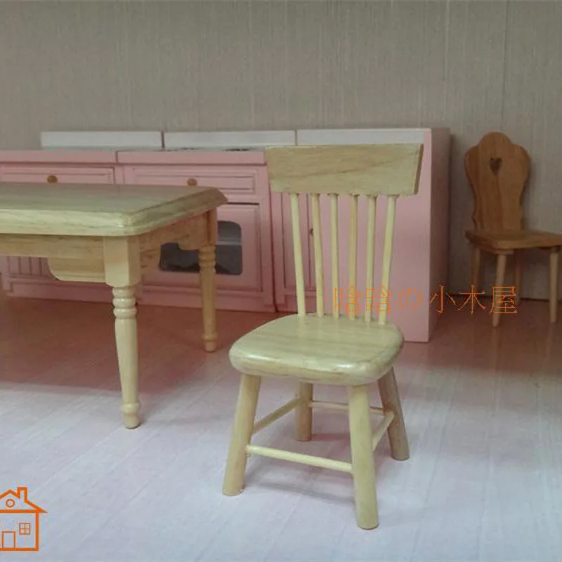 Side Chair dollhouse miniature wood furniture 1/12 scale kids Toys & Hobbies Side Chair dollhouse miniature wood furniture 1/12 scale kids Toys & Hobbies