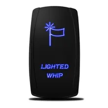 5Pin лазерный светильник ed Whip кулисный переключатель ВКЛ-ВЫКЛ светодиодный светильник 20A 12 V, синий