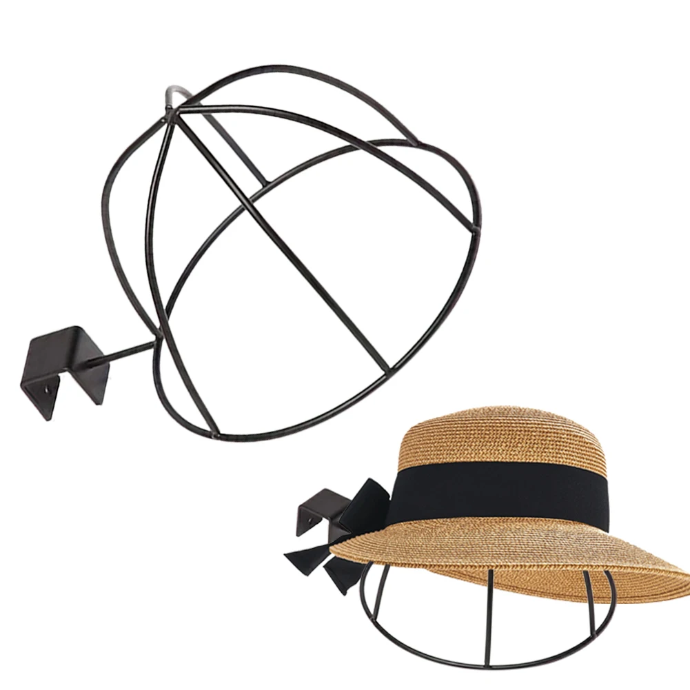 

Caps Holder Home Multifuctional Metal Wall Mount Accessories Useful Gift Display Rack Saving Space Durable Hat Stand Hook