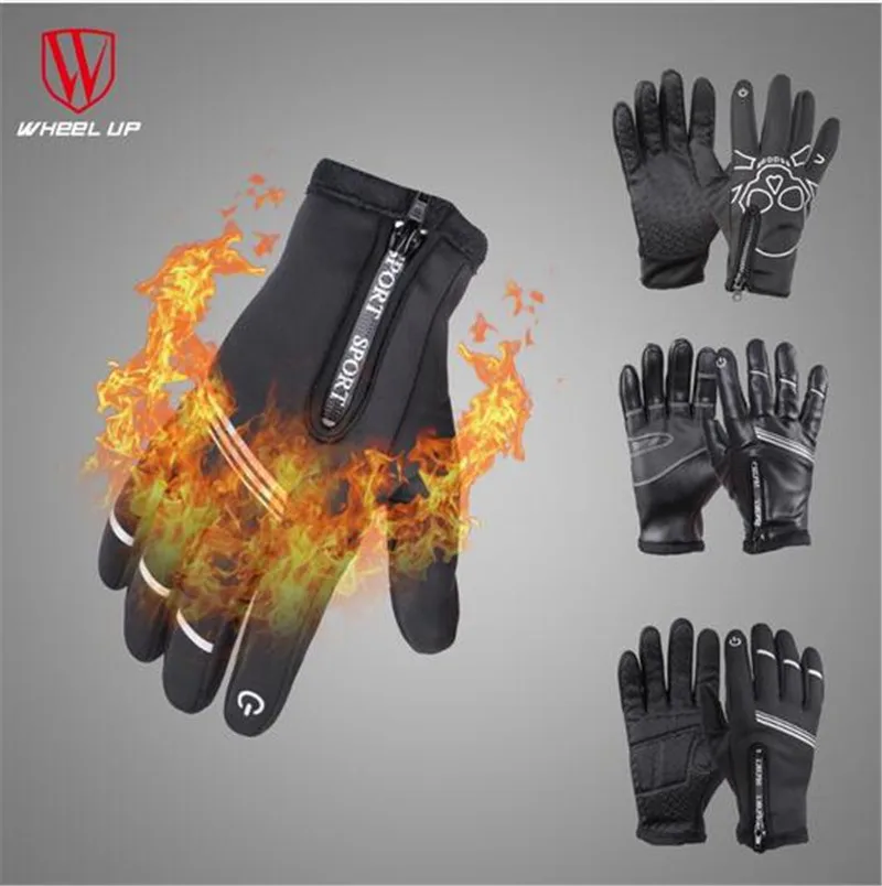WHEEL UP Bike Touch Screen Full Finger MTB Road Cycling Gloves Sport Cycling Gloves Men Women