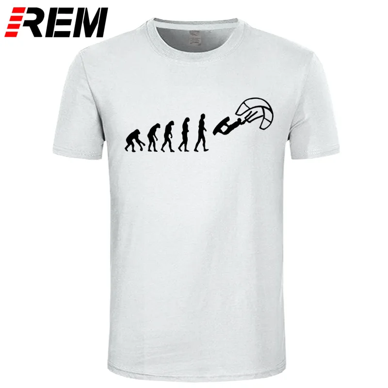 REM Funny Kitesurf Shirt-Kite Surfinger Evolution Kite Boarding, хлопок, футболка классная с принтом, облегающая футболка с буквенным принтом