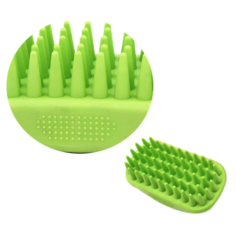 Pet Durable Rubber Brush for Bath Grooming Dogs Cat Massage Comb for