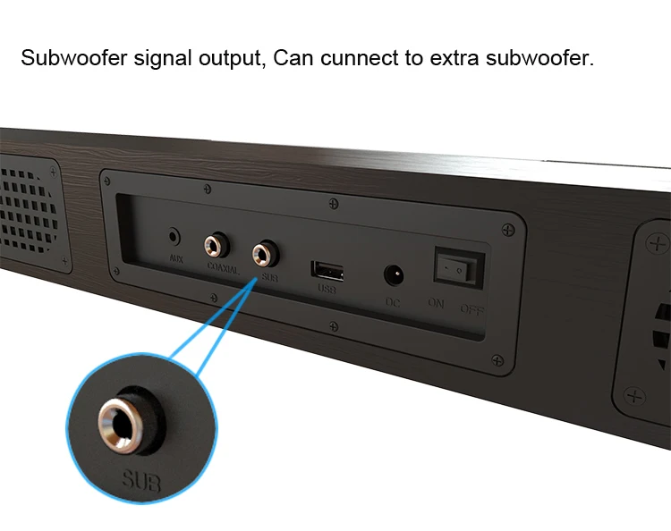 Sounderlink Neus 2,2 канальный Деревянный беспроводной Bluetooth динамик vitrual объемный звук домашний кинотеатр звуковая панель светодиодный ТВ Саундбар