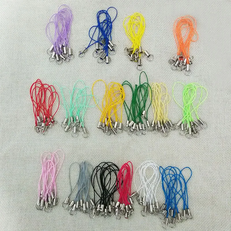 

Stenya Mobile Case Strap Lariat Lanyard Jump Rings Clasp Cell Phone Cord Hang Rope Key Chain Charms Finding Gift Connector Ring