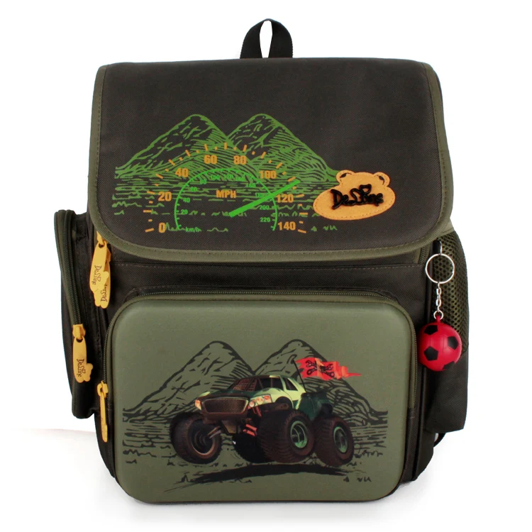 

Delune Brand Primary Grade 1-3 Kids 3D Cartoon School bags Children Orthopedic Ergonomic Design School Backpack Boys School Bags