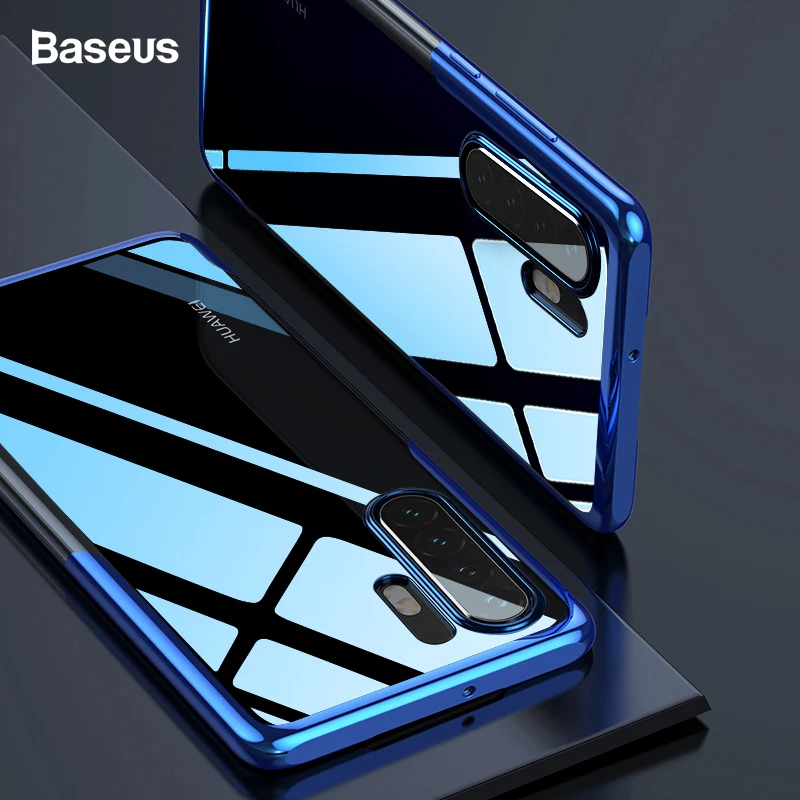 Роскошный чехол для телефона Baseus с покрытием для huawei P30 Pro, Ультра Прозрачный Мягкий ТПУ силиконовый чехол для huawei P30 P30Pro Funda