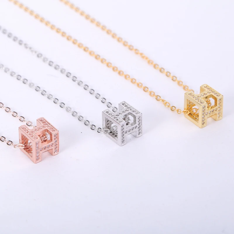 Popular Letter H NecklaceBuy Cheap Letter H Necklace lots from China