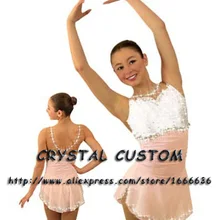 Лидер продаж платье для катания на коньках для девочек из спандекса изящное Новое Брендовое платье для соревнования в фигурном катании по индивидуальному заказу DR2640