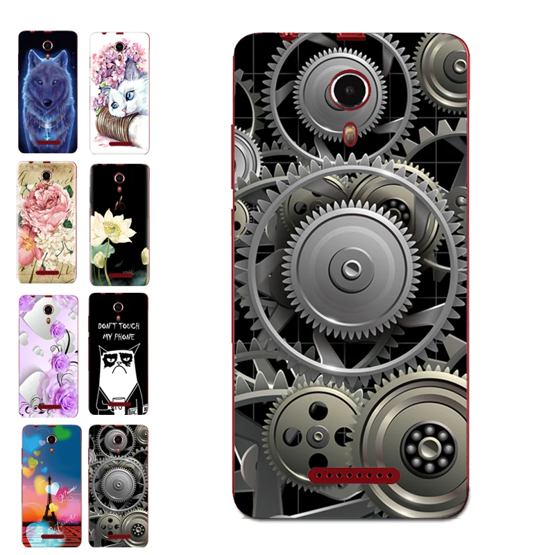 

For BQ 5522 Black Gear Art Paint Pattern Case Cover For BQ-5522 NEXT TPU Soft Cases