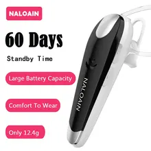 NALOAIN 60 Days Standby Hands Free Bluetooth V4 1 Earphones Wireless Headset Headphones With Microphone In