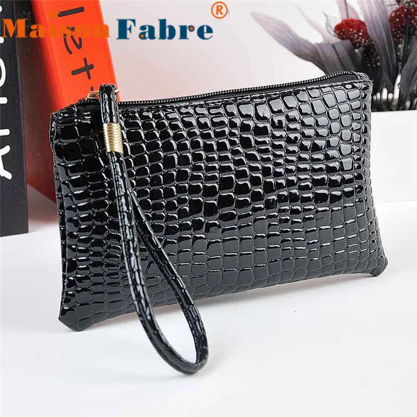  NEW Fabulous Women Crocodile Leather Clutch Handbag Bag Coin Purse Wholesale O13 