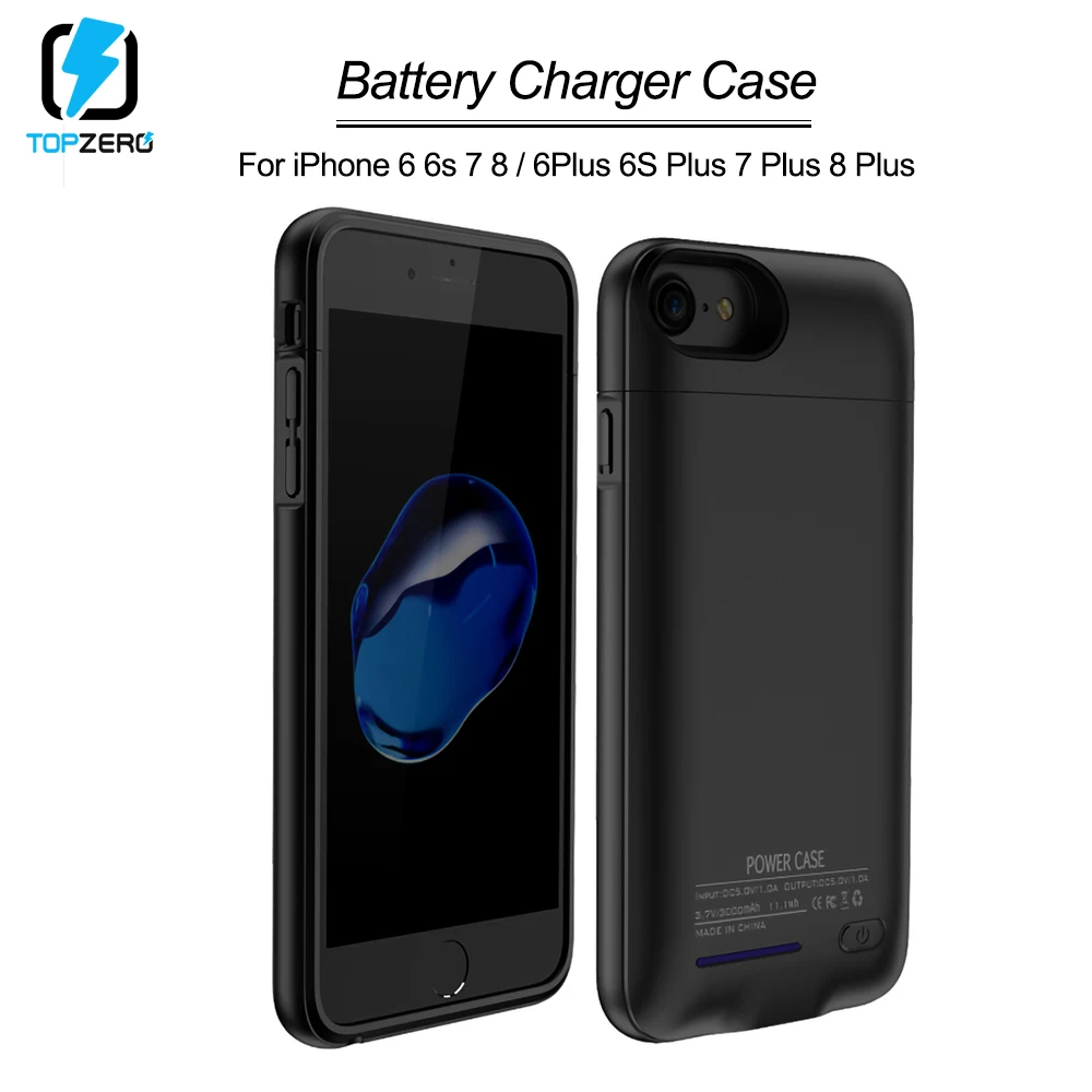 

For iPhone 6 6S 7 8 Battery Case Battery External Cover Holder Power Bank Case For iPhone 6 6S 7 8 Plus Battery Charger Case
