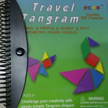 150 240 Магнитные пазлы математические игрушки Танграм Для детей подарок вызов Развивающая книжка обучающая Волшебная Книга Детские игрушки для младенцев подарок